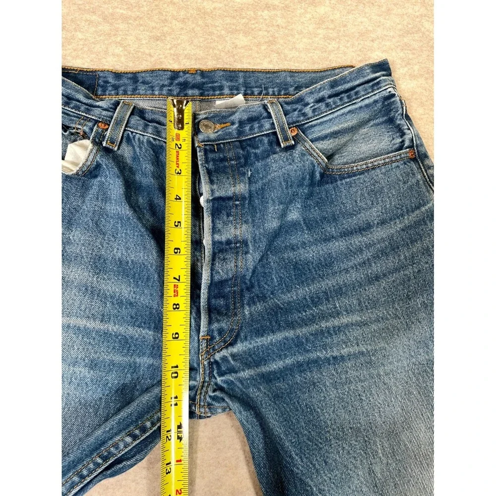 Levi's 501XX Jeans Mens 36x36 Blue Denim Cotton Mid Rise Straight Leg Streetwear